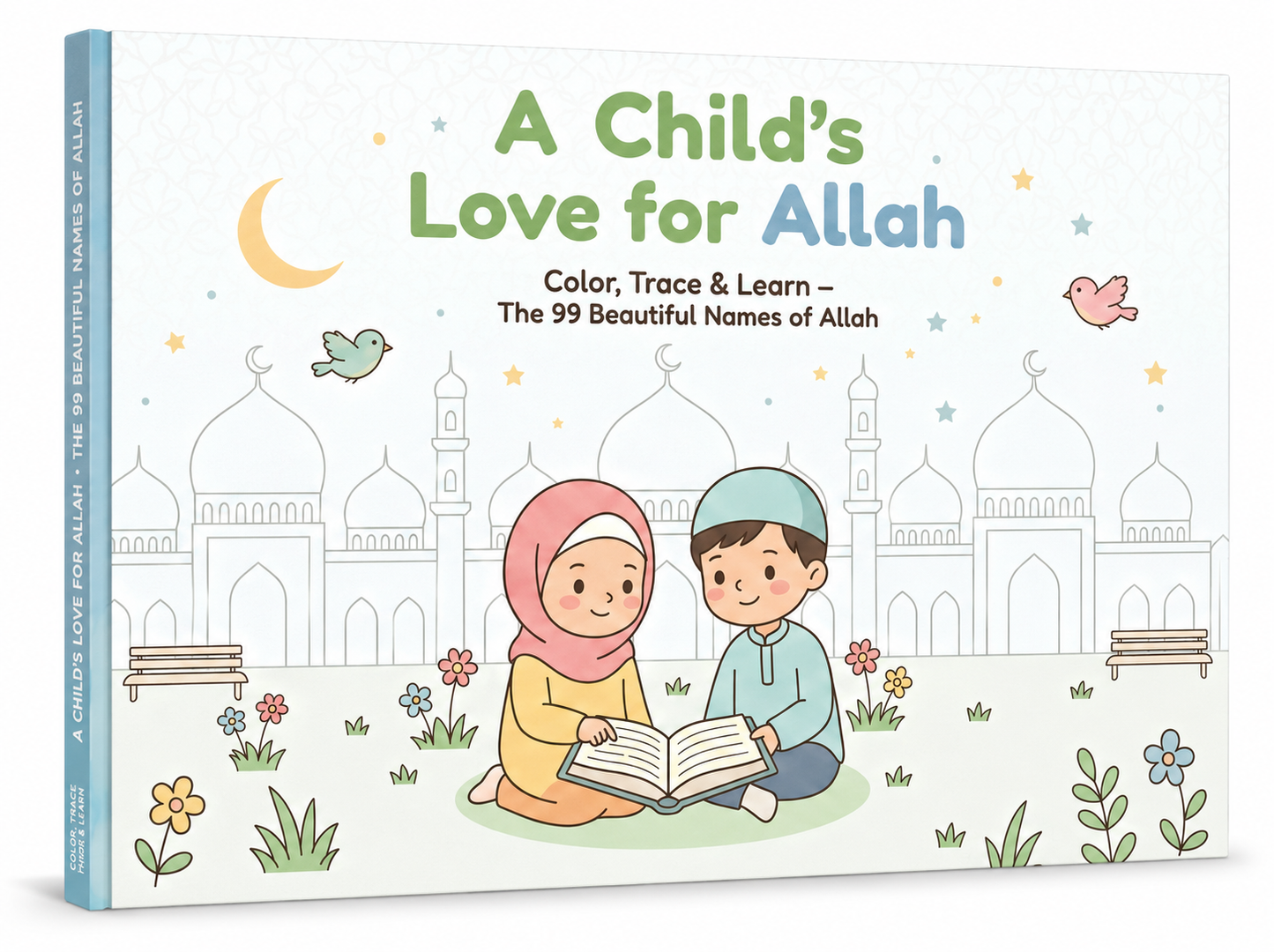 99 Names Of Allah Coloring & Tracing Book for Kids