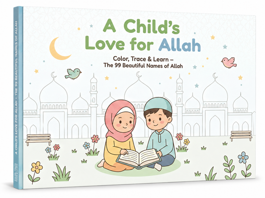 99 Names Of Allah Coloring & Tracing Book for Kids